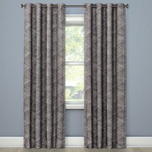 Project 62 (Target) - Blackout curtain panel - grey and white, fun pattern!